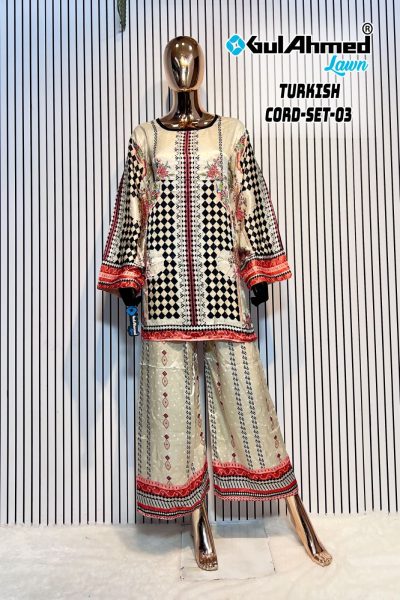 GULL AHMED LAWN TURKISH CORD SET VOL 3