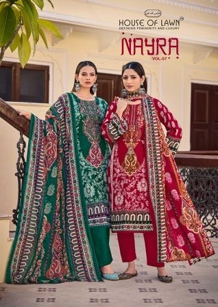 HOUSE OF LAWN NAYRA VOL 7 PURE COTTON SUITS
