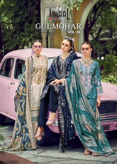 ISHAAL PRINTS GULMOHAR VOL 38 PURE LAWN SUITS