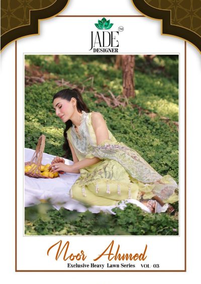 JADE NOOR AHMED VOL 3 PURE LAWN KARACHI SUITS