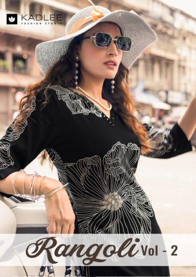 KADLEE RANGOLI VOL 2 RAYON PRINTED KURTIS CATALOG