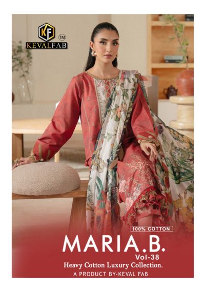 KEVAL FAB MARIA B VOL 38 LAWN KARACHI SUITS