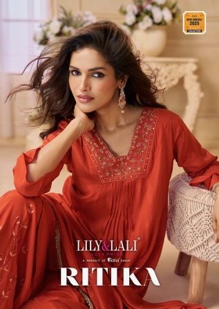 LILY & LALI RITIKA READYMADE CREPE HAND WORK KURTIS