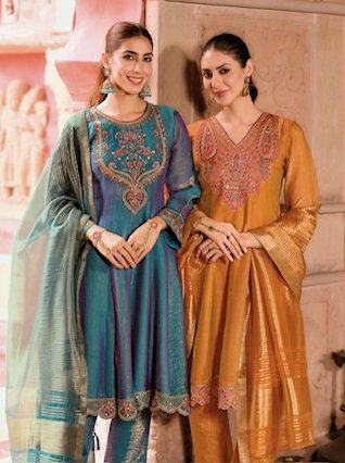 LILY & LALI VAANI READYMADE HAND WORK KURTIS