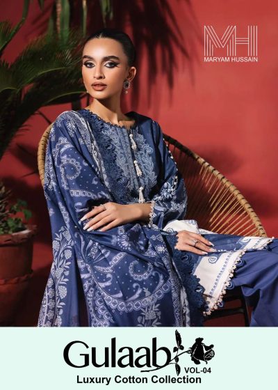 MARYAM HUSSAIN GULAAB VOL 4 LUXURY LAWN SUITS