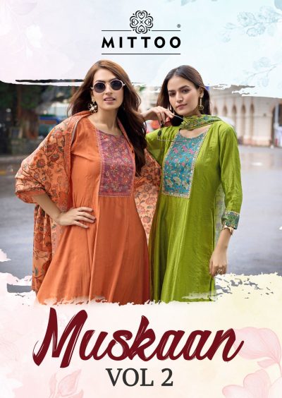 MITTOO MUSKAN VOL 2 READYMADE HAND WORK KURTIS