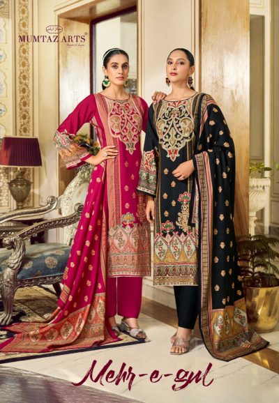 MUMTAZ ARTS MEHR E GUL HAND WORK SUITS