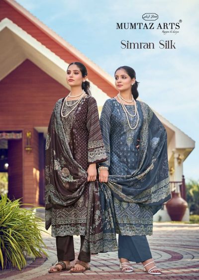 MUMTAZ ARTS SIMRAN SILK PURE JAM SATIN SUITS