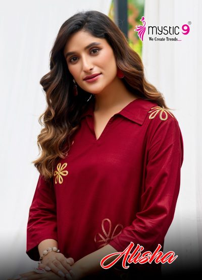 MYSTIC 9 ALISHA VOL 2 READYMADE KURTIS CATALOG