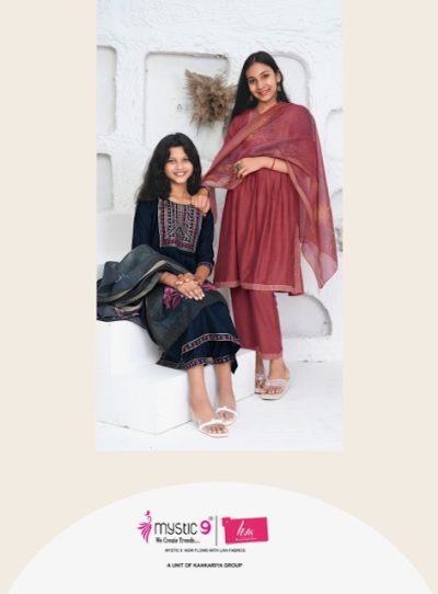 MYSTIC 9 DAISY KIDS VOL 1 READYMADE KURTIS