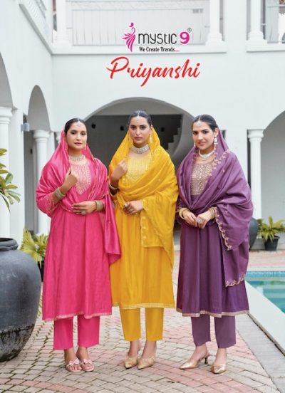 MYSTIC 9 PRIYANSHI VOL 1 READYMADE KURTIS SUPPLIER