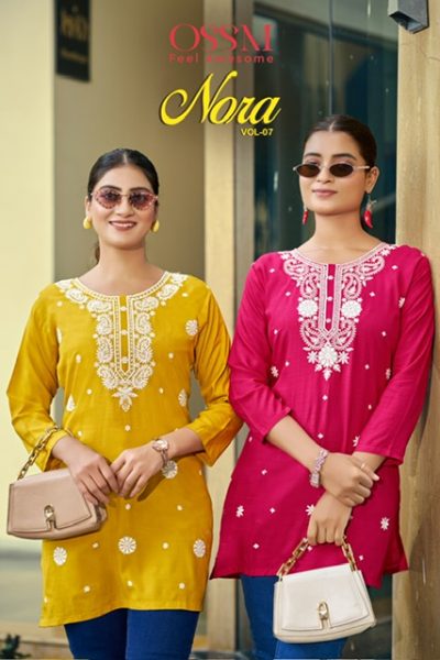OSSM NORA VOL 7 RAYON EMBROIDERY KURTIS CATALOG