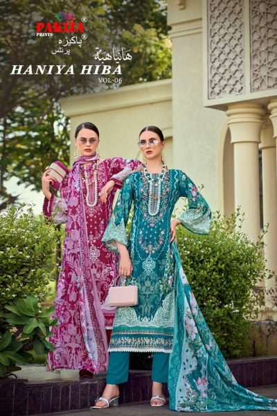 PAKIZA PRINTS HANIYA HIBA VOL 6 LAWN KASHMIRI SUITS