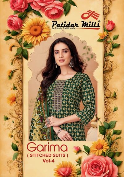 PATIDAR MILLS GARIMA VOL 4 STITCHED SUITS