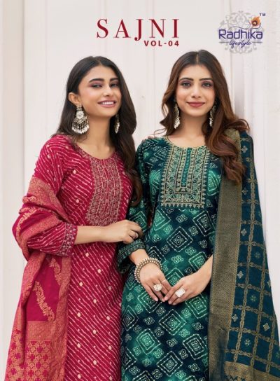 RADHIKA LIFESTYLE SAJNI VOL 4 READYMADE KURTIS CATALOG