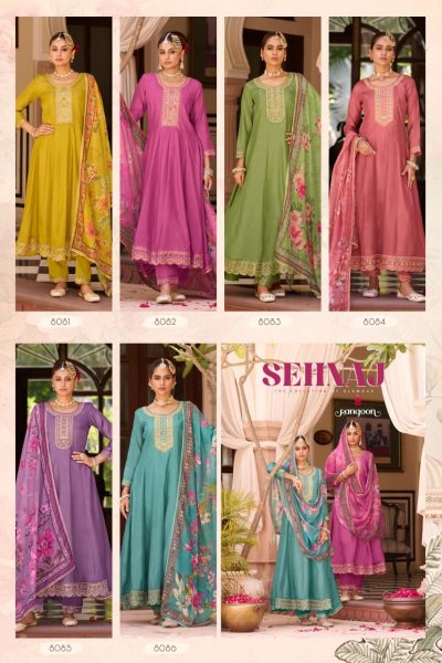 RANGOON SEHNAZ READYMADE HAND WORK KURTIS