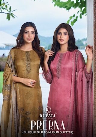 RUPALI PRERNA PURE VISCOSE SILK SUITS CATALOGUE