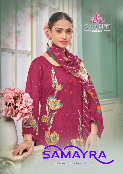 SAANVI TRENDS SAMAYRA VOL 2 COTTON PRINTED SUITS