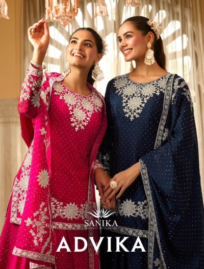 SANIKA FASHION ADVIKA READYMADE CHINNON SUITS