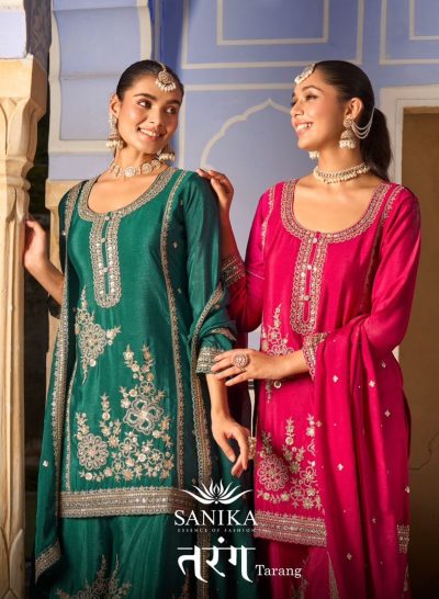 SANIKA FASHION TARANG READYMADE CHINNON SUITS