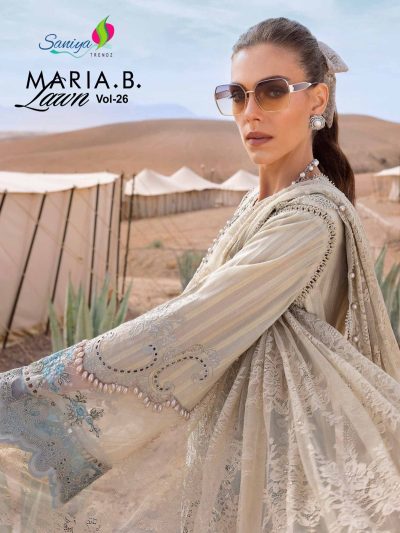 SANIYA TRENDZ MARIA B LAWN VOL 26 PAKISTANI SUITS