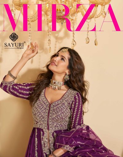 SAYURI DESIGNER MIRZA PREMIUM CHINNON SUITS