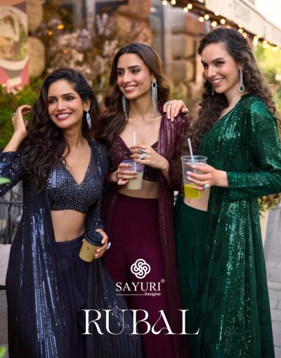 SAYURI DESIGNER RUBAL PARTY WEAR SUITS WITH JACKET