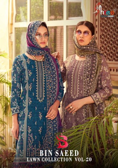 SHREE FABS BIN SAEED VOL 20 LAWN COLLECTION
