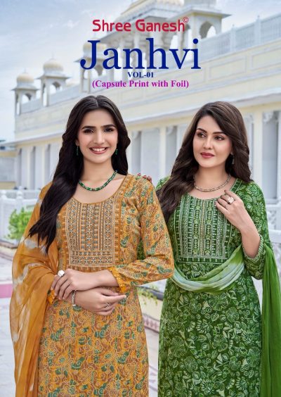 SHREE GANESH JANHVI VOL 1 READYMADE KURTIS