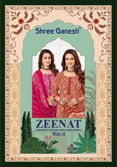 SHREE GANESH ZEENAT VOL 3 READYMADE ANARKALI KURTIS