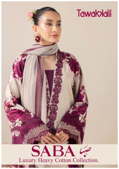 TAWAKKAL FABRICS SABA LAWN COTTON SUITS CATALOG