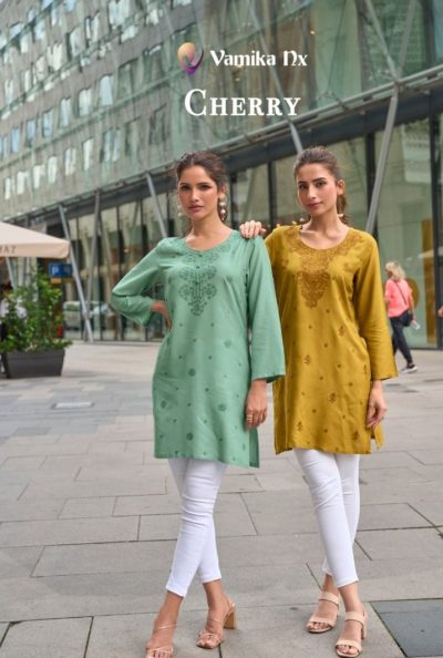 VAMIKA NX CHERRY READYMADE KURTIS LATEST CATALOG