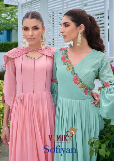 VAMIKA SOFIYAN READYMADE GEORGETTE KURTIS CATALOG