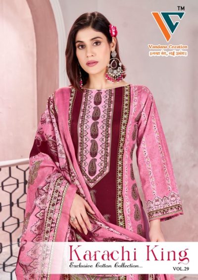 VANDANA CREATION KARACHI KING VOL 29 DRESS MATERIAL