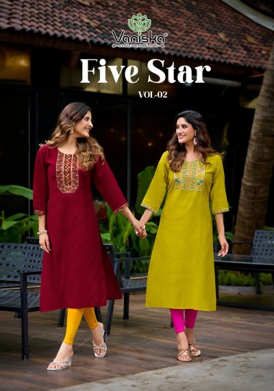 VANISKA FIVE STAR VOL 2 READYMADE KURTIS SUPPLIER
