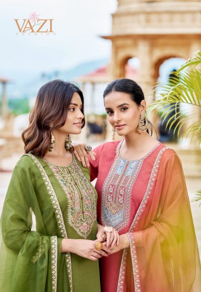 VAZI FASHION ZOYA READYMADE HANDWORK KURTIS