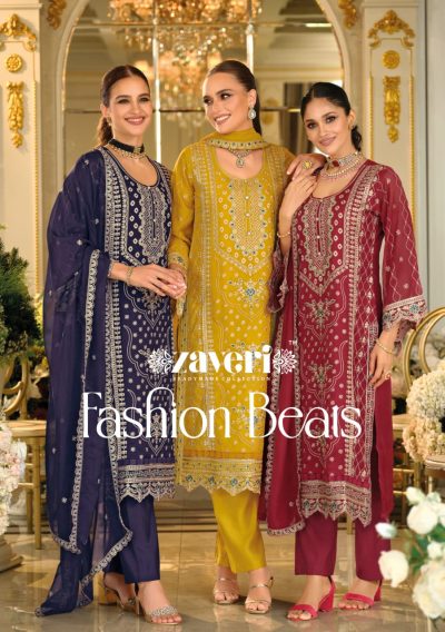 ZAVERI FASHION BEATS READYMADE ORGANZA SUITS