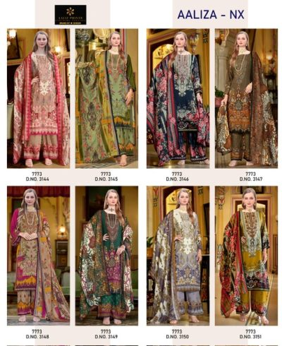 AALIZ PRINTS AALIZA NX COTTON EMBROIDEERY SUITS