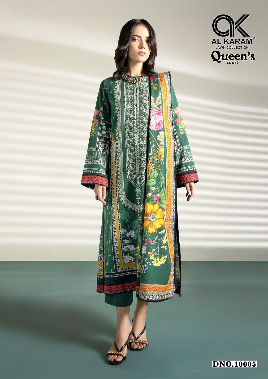 AL KARAM QUEENS COURT VOL 10 LAWN KARACHI SUITS