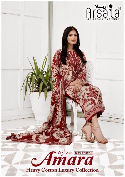ARSALA AMARA LUXURY LAWN COTTON SUITS CATALOG