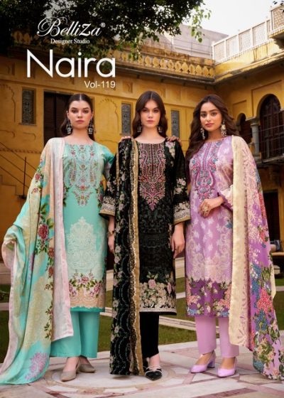 BELLIZA DESIGNER NAIRA VOL 119 PURE COTTON SUITS
