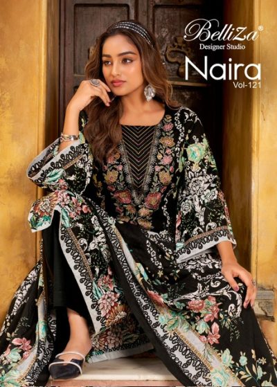 BELLIZA DESIGNER NAIRA VOL 121 PURE COTTON SUITS