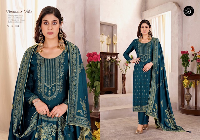 BELLIZA DESIGNER NIMRA PURE VISCOSE PASHMINA SUITS