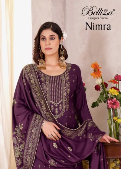 BELLIZA DESIGNER NIMRA PURE VISCOSE PASHMINA SUITS
