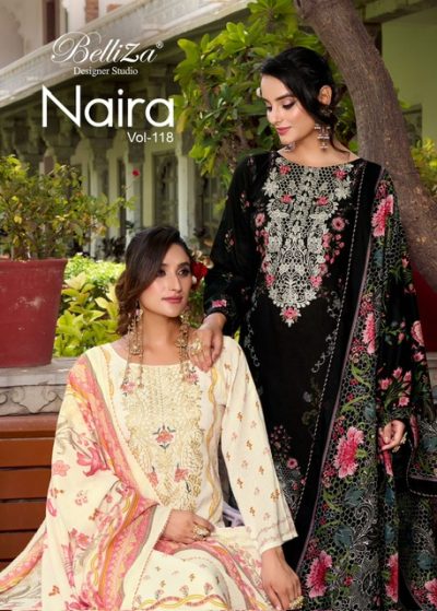 BELLIZA NAIRA VOL 118 PURE COTTON SUITS CATALOG
