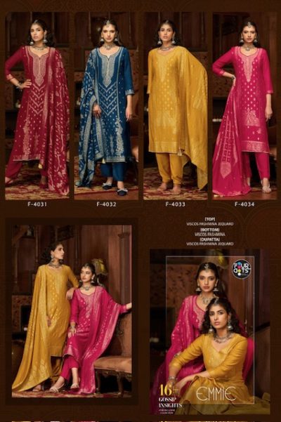 FOUR DOTS EMMIE VISCOSE PASHMINA SUITS CATALOG