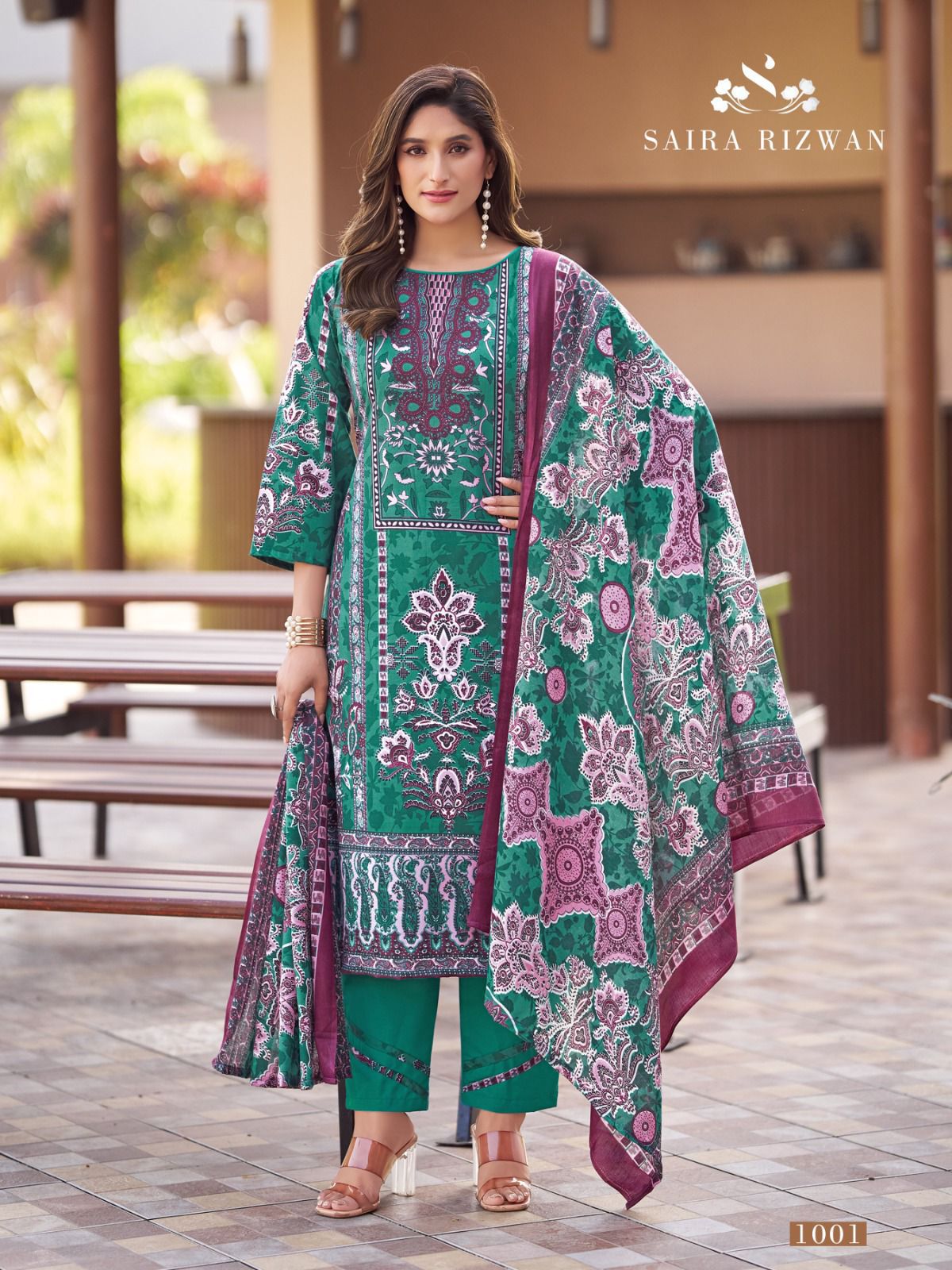 GANESHA SAIRA RIZWAN VOL 1 COTTON KARACHI SUITS