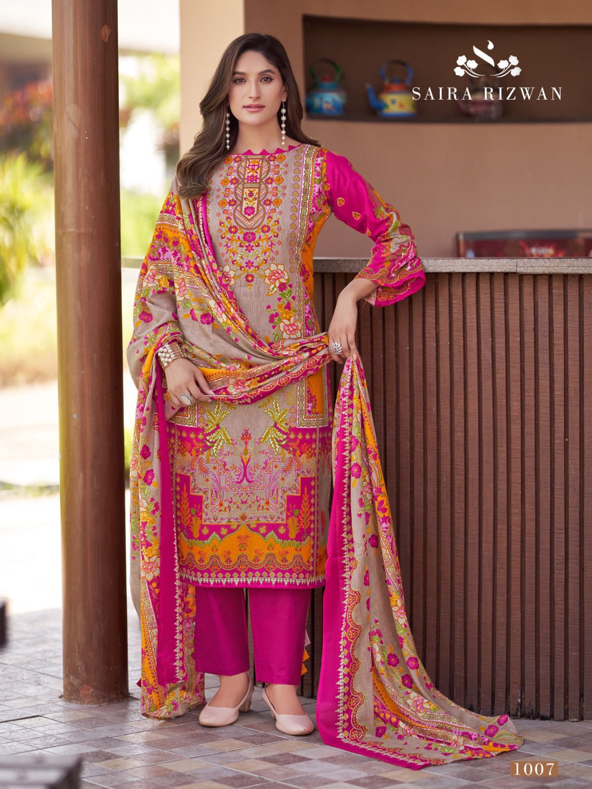 GANESHA SAIRA RIZWAN VOL 1 COTTON KARACHI SUITS