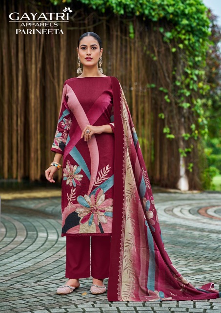 GAYATRI APPARELS PARINEETA VOL 1 PURE COTTON SUITS