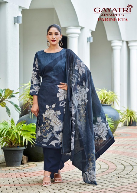 GAYATRI APPARELS PARINEETA VOL 1 PURE COTTON SUITS